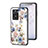 Silicone Frame Flowers Mirror Case Cover S01 for OnePlus Nord N20 SE