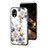 Silicone Frame Flowers Mirror Case Cover S01 for Oppo A17K