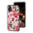 Silicone Frame Flowers Mirror Case Cover S01 for Oppo A17K