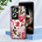 Silicone Frame Flowers Mirror Case Cover S01 for Oppo A2 5G