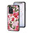 Silicone Frame Flowers Mirror Case Cover S01 for Oppo A57 4G