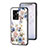 Silicone Frame Flowers Mirror Case Cover S01 for Oppo A57 5G