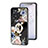 Silicone Frame Flowers Mirror Case Cover S01 for Oppo A77s