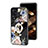 Silicone Frame Flowers Mirror Case Cover S01 for Oppo A78 4G