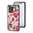 Silicone Frame Flowers Mirror Case Cover S01 for Oppo F21 Pro 4G