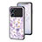 Silicone Frame Flowers Mirror Case Cover S01 for Oppo K10 5G