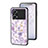 Silicone Frame Flowers Mirror Case Cover S01 for Oppo K10 Pro 5G