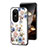 Silicone Frame Flowers Mirror Case Cover S01 for Oppo Reno10 5G