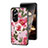 Silicone Frame Flowers Mirror Case Cover S01 for Oppo Reno10 Pro+ Plus 5G