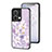 Silicone Frame Flowers Mirror Case Cover S01 for Oppo Reno8 5G