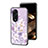 Silicone Frame Flowers Mirror Case Cover S01 for Oppo Reno8 T 4G