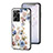 Silicone Frame Flowers Mirror Case Cover S01 for Realme 10 4G