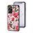 Silicone Frame Flowers Mirror Case Cover S01 for Realme 10 4G