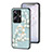 Silicone Frame Flowers Mirror Case Cover S01 for Realme 10 Pro+ Plus 5G