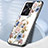 Silicone Frame Flowers Mirror Case Cover S01 for Realme 10 Pro+ Plus 5G