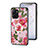 Silicone Frame Flowers Mirror Case Cover S01 for Realme 10T 5G