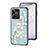 Silicone Frame Flowers Mirror Case Cover S01 for Realme C51