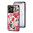 Silicone Frame Flowers Mirror Case Cover S01 for Realme C53