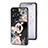 Silicone Frame Flowers Mirror Case Cover S01 for Realme C55