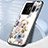 Silicone Frame Flowers Mirror Case Cover S01 for Realme GT Neo6 5G