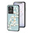 Silicone Frame Flowers Mirror Case Cover S01 for Realme GT2 Master Explorer