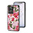 Silicone Frame Flowers Mirror Case Cover S01 for Realme GT2 Master Explorer