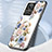 Silicone Frame Flowers Mirror Case Cover S01 for Realme GT2 Master Explorer