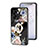 Silicone Frame Flowers Mirror Case Cover S01 for Realme Narzo 50 5G