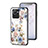 Silicone Frame Flowers Mirror Case Cover S01 for Realme Narzo 50i Prime