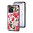 Silicone Frame Flowers Mirror Case Cover S01 for Realme Narzo 50i Prime