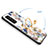 Silicone Frame Flowers Mirror Case Cover S01 for Samsung Galaxy M13 4G