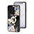 Silicone Frame Flowers Mirror Case Cover S01 for Vivo iQOO Neo7 5G