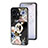 Silicone Frame Flowers Mirror Case Cover S01 for Vivo iQOO Z6 Lite 5G