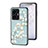 Silicone Frame Flowers Mirror Case Cover S01 for Vivo iQOO Z6 Lite 5G