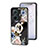 Silicone Frame Flowers Mirror Case Cover S01 for Vivo iQOO Z6 Pro 5G