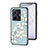 Silicone Frame Flowers Mirror Case Cover S01 for Vivo iQOO Z6 Pro 5G