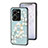 Silicone Frame Flowers Mirror Case Cover S01 for Vivo V25 5G