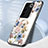 Silicone Frame Flowers Mirror Case Cover S01 for Vivo V27 Pro 5G