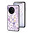 Silicone Frame Flowers Mirror Case Cover S01 for Vivo X90 5G