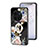 Silicone Frame Flowers Mirror Case Cover S01 for Vivo X90 Pro+ Plus 5G