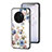 Silicone Frame Flowers Mirror Case Cover S01 for Vivo X90 Pro+ Plus 5G