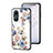 Silicone Frame Flowers Mirror Case Cover S01 for Vivo Y02S