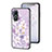 Silicone Frame Flowers Mirror Case Cover S01 for Vivo Y02S