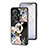 Silicone Frame Flowers Mirror Case Cover S01 for Vivo Y55 4G
