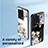 Silicone Frame Flowers Mirror Case Cover S01 for Xiaomi Mi 13 5G