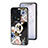 Silicone Frame Flowers Mirror Case Cover S01 for Xiaomi Mi 13 5G