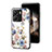 Silicone Frame Flowers Mirror Case Cover S01 for Xiaomi Poco C65