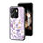 Silicone Frame Flowers Mirror Case Cover S01 for Xiaomi Poco C65