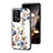 Silicone Frame Flowers Mirror Case Cover S01 for Xiaomi Poco F5 5G