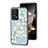 Silicone Frame Flowers Mirror Case Cover S01 for Xiaomi Poco F5 5G